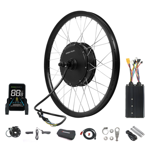 72v 3000w High Torque Hub Motor Electric Bike Kits with DFL11 Display