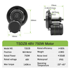 48V 750W TSDZ8 Mid Drive Motor Kit with DFL11 display
