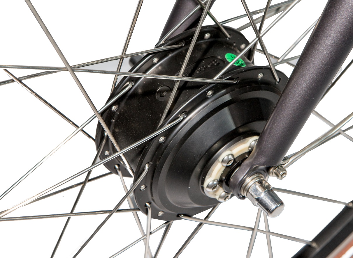 framhjulets elektriska cykelmotor