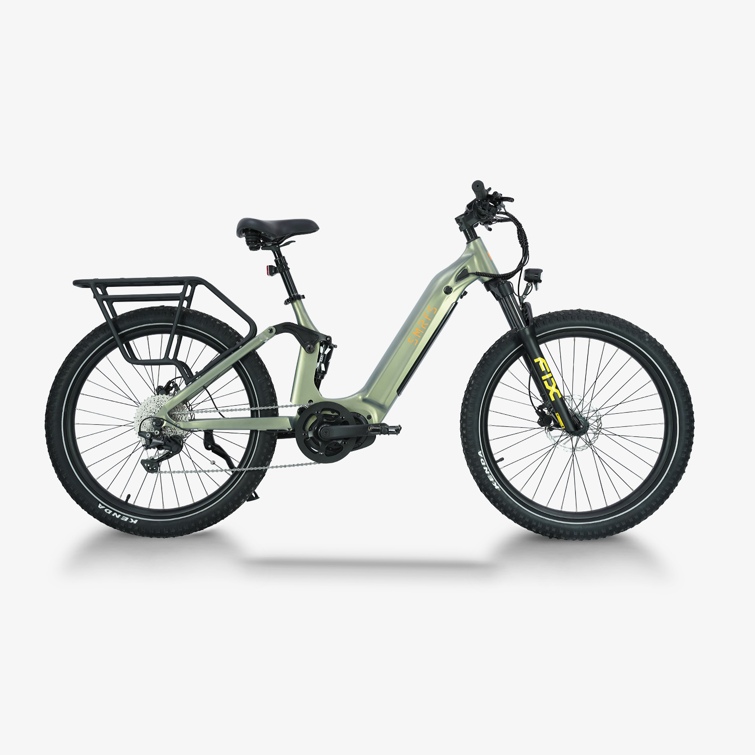 Fiets met elektrische dikke banden