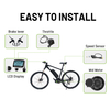 48V 750W TSDZ8 Mid Drive Motor Kit with VLCD5 display