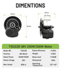 36V 250W TSDZ2B MID DRIVE MOTING KIT
